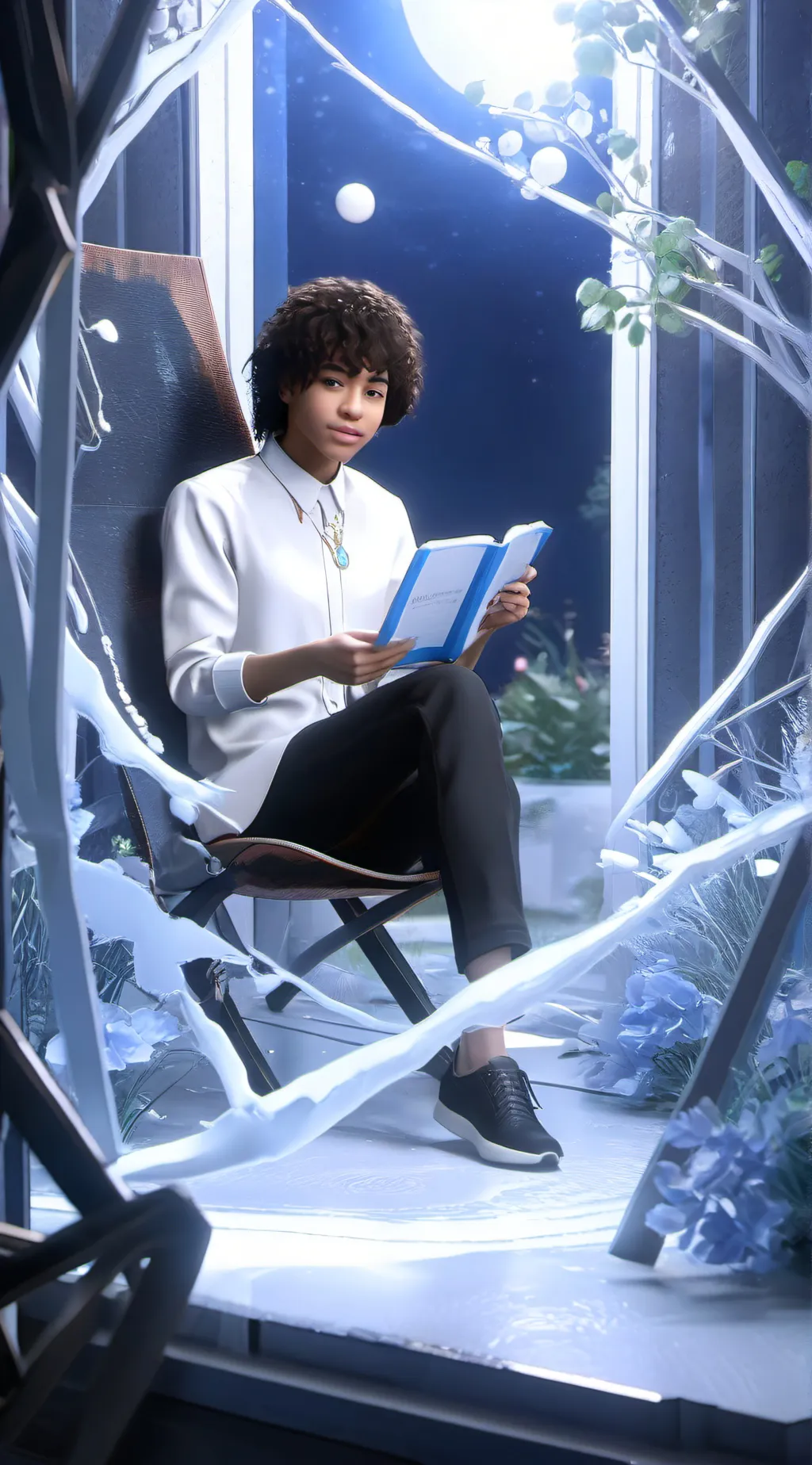 ai character: Leo background