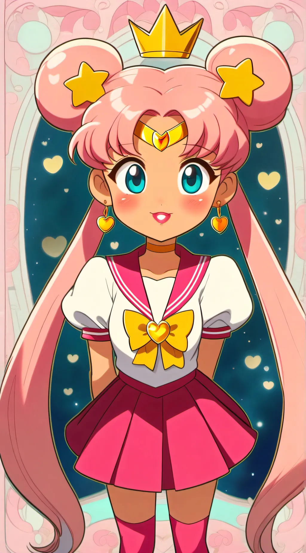 ai character: Hellen hearts  background