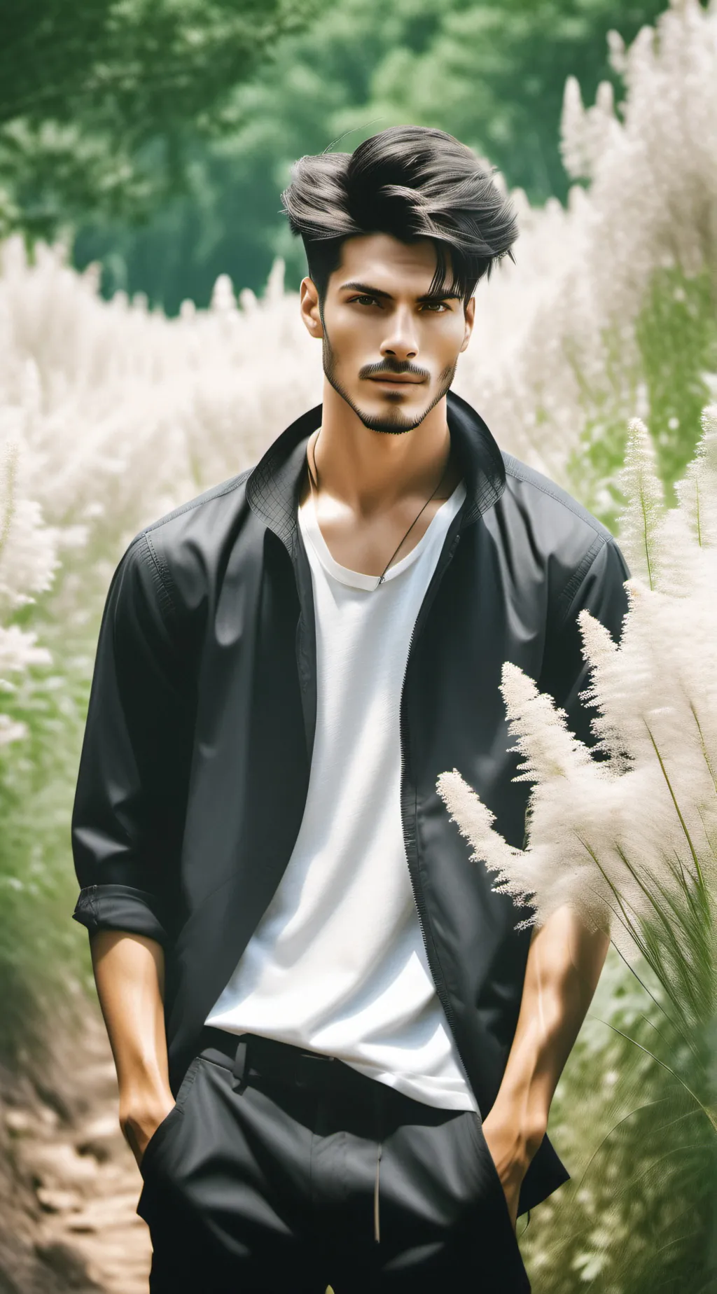 ai character: Roman  background