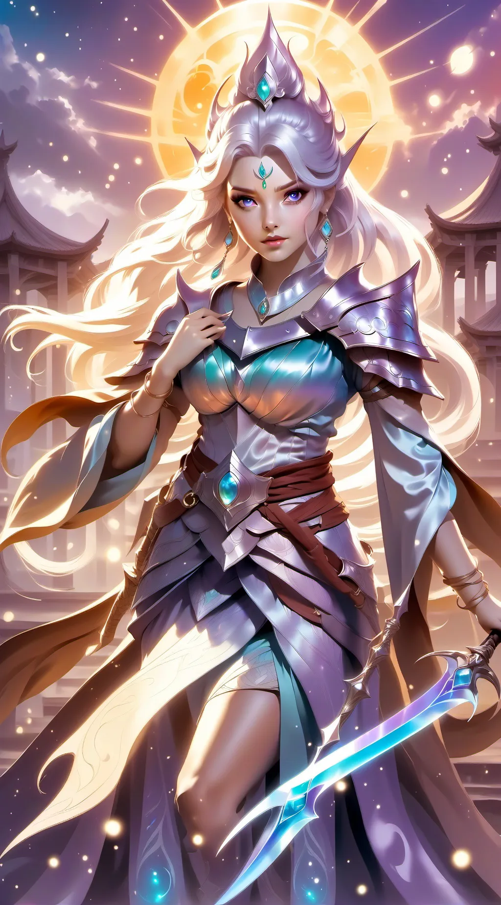 ai character: Power girl. background