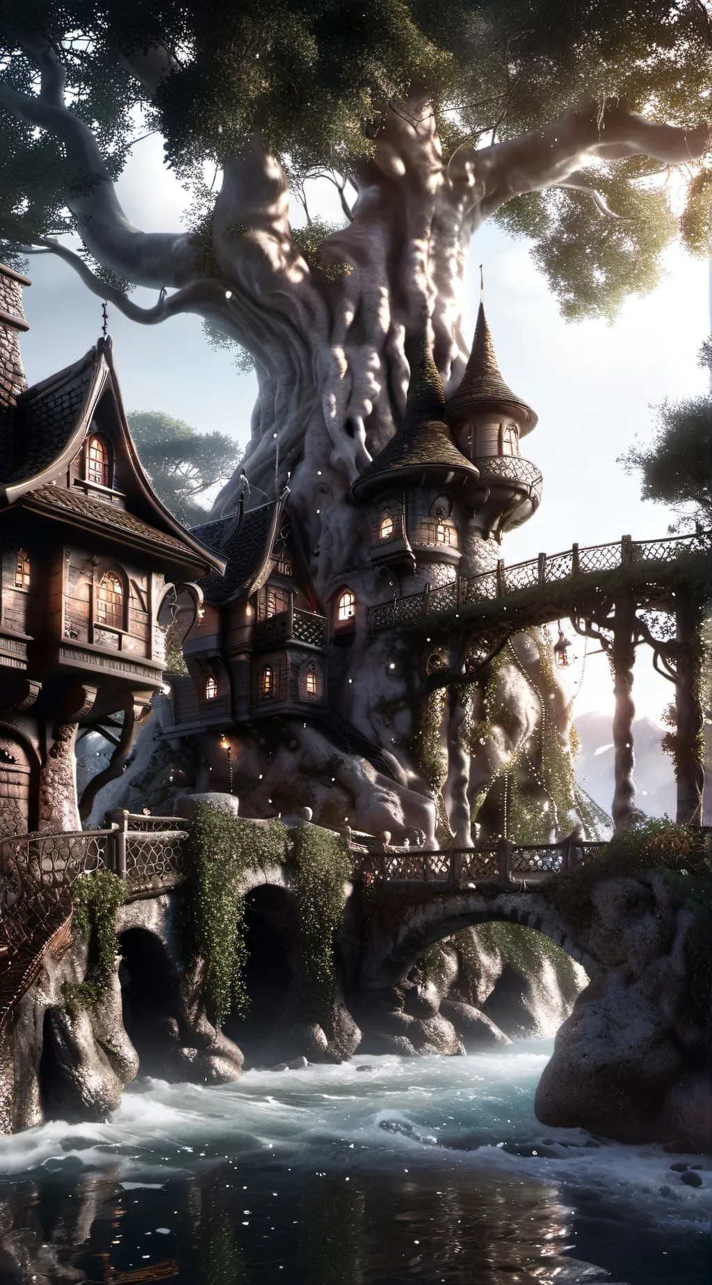 ai character: neverland background