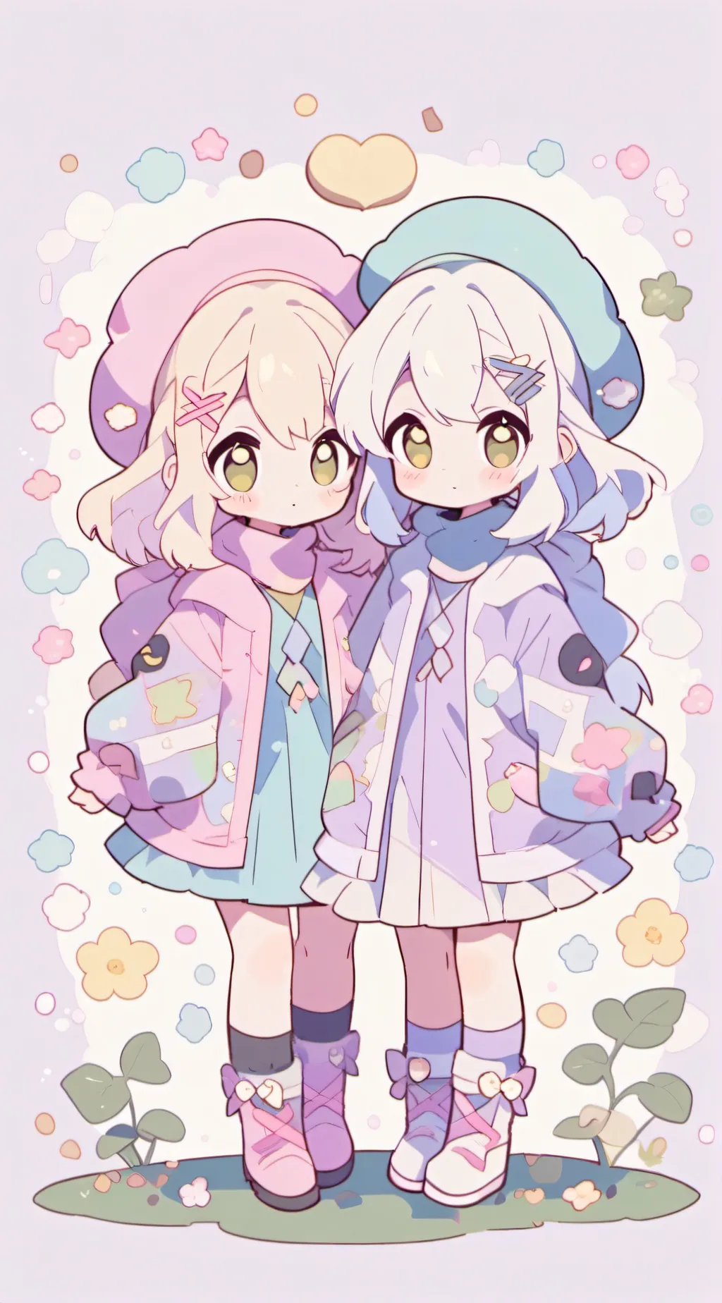 ai character: Ruby and Diamond  background