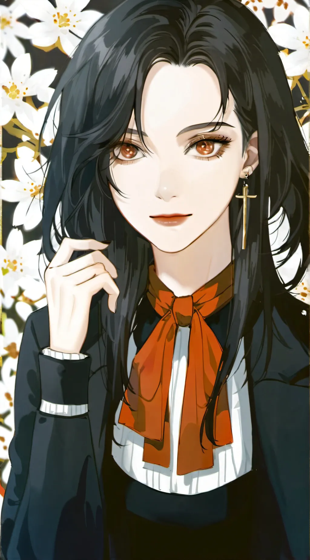 ai character: Hot girl  background