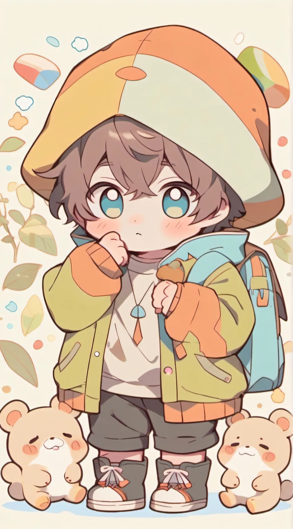 ai character: abandoned baby background