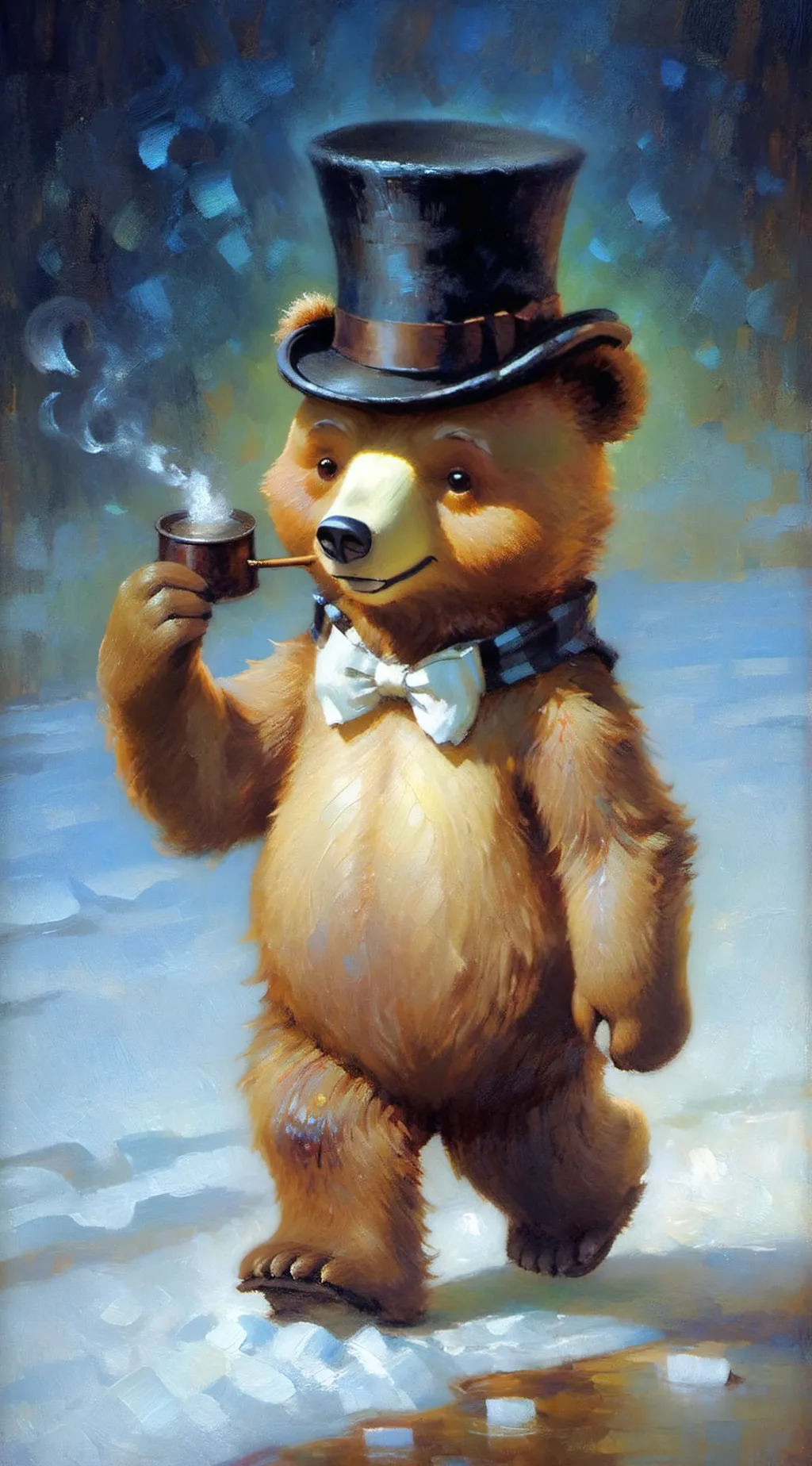 ai character: Freddy fazbear background