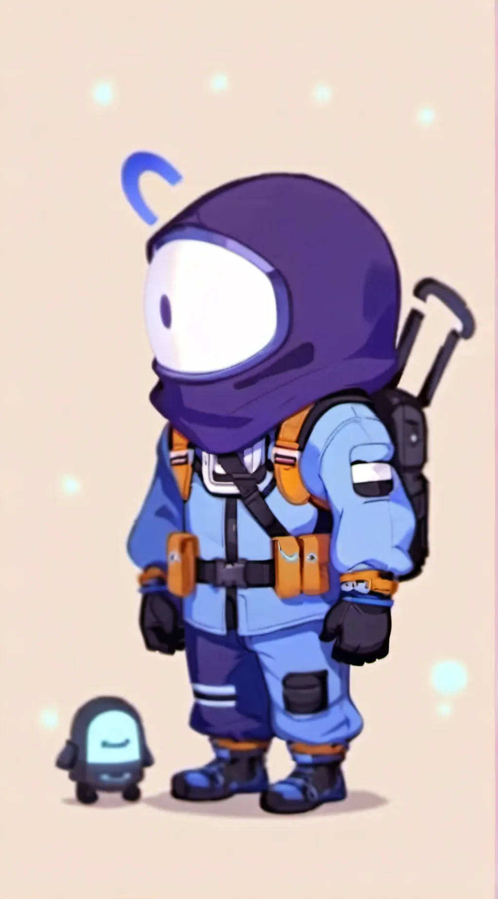 ai character: Mini among us background