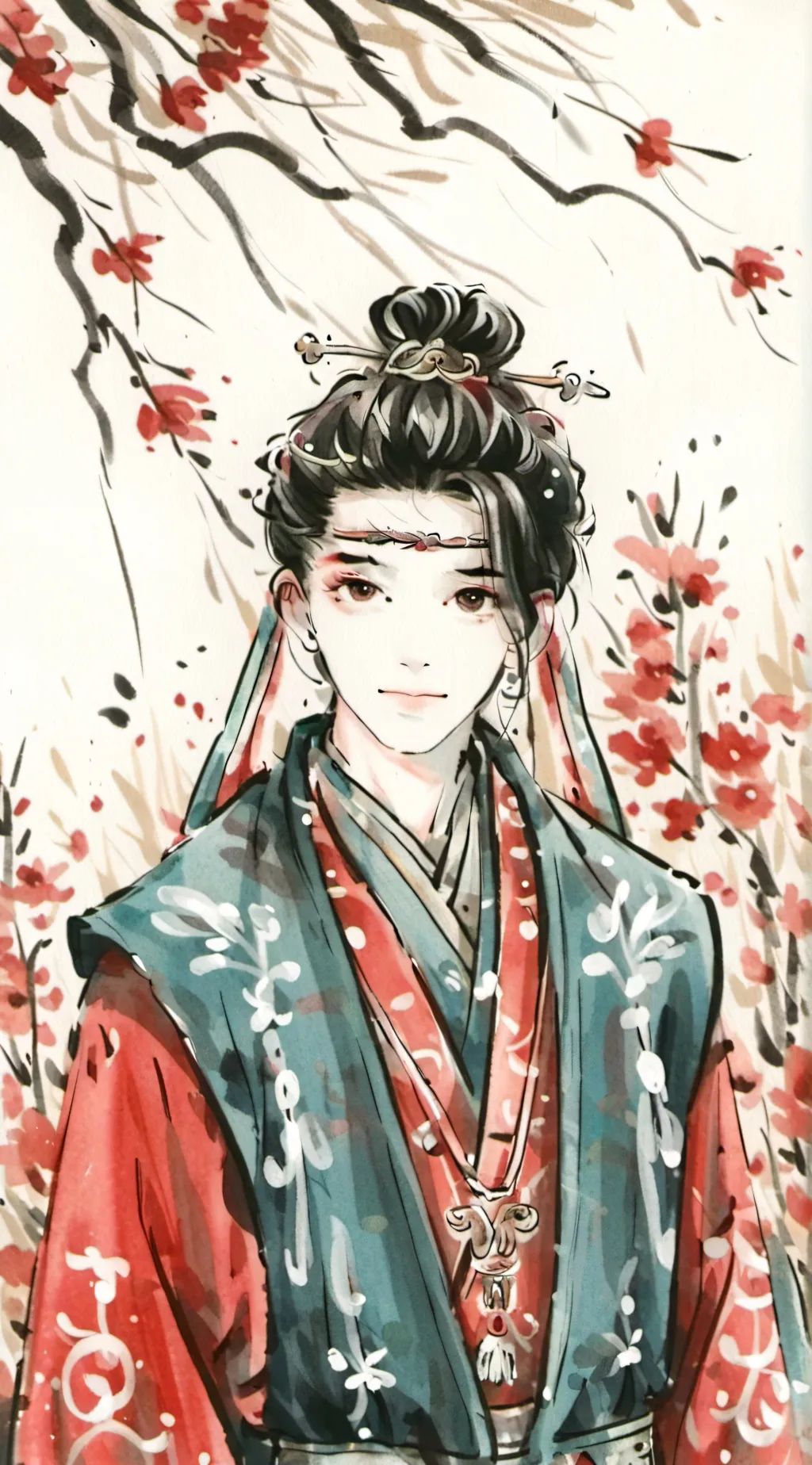 ai character: Justin  background