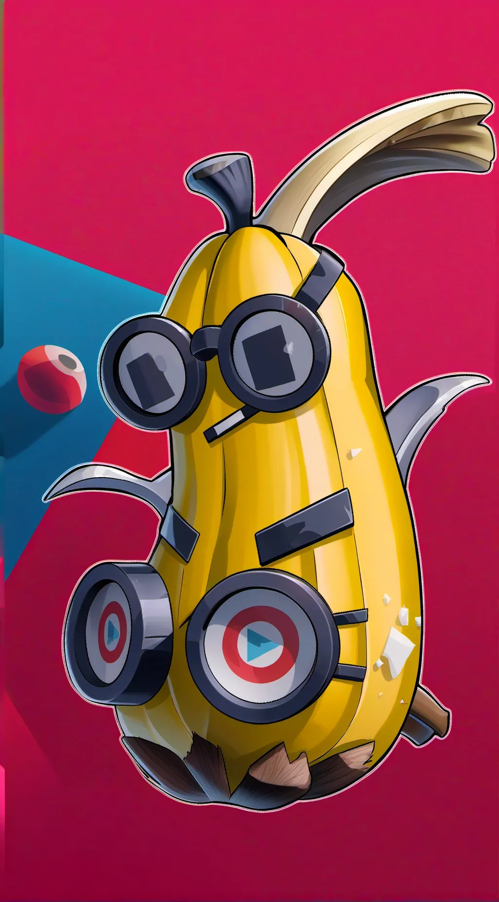 ai character: peely  background