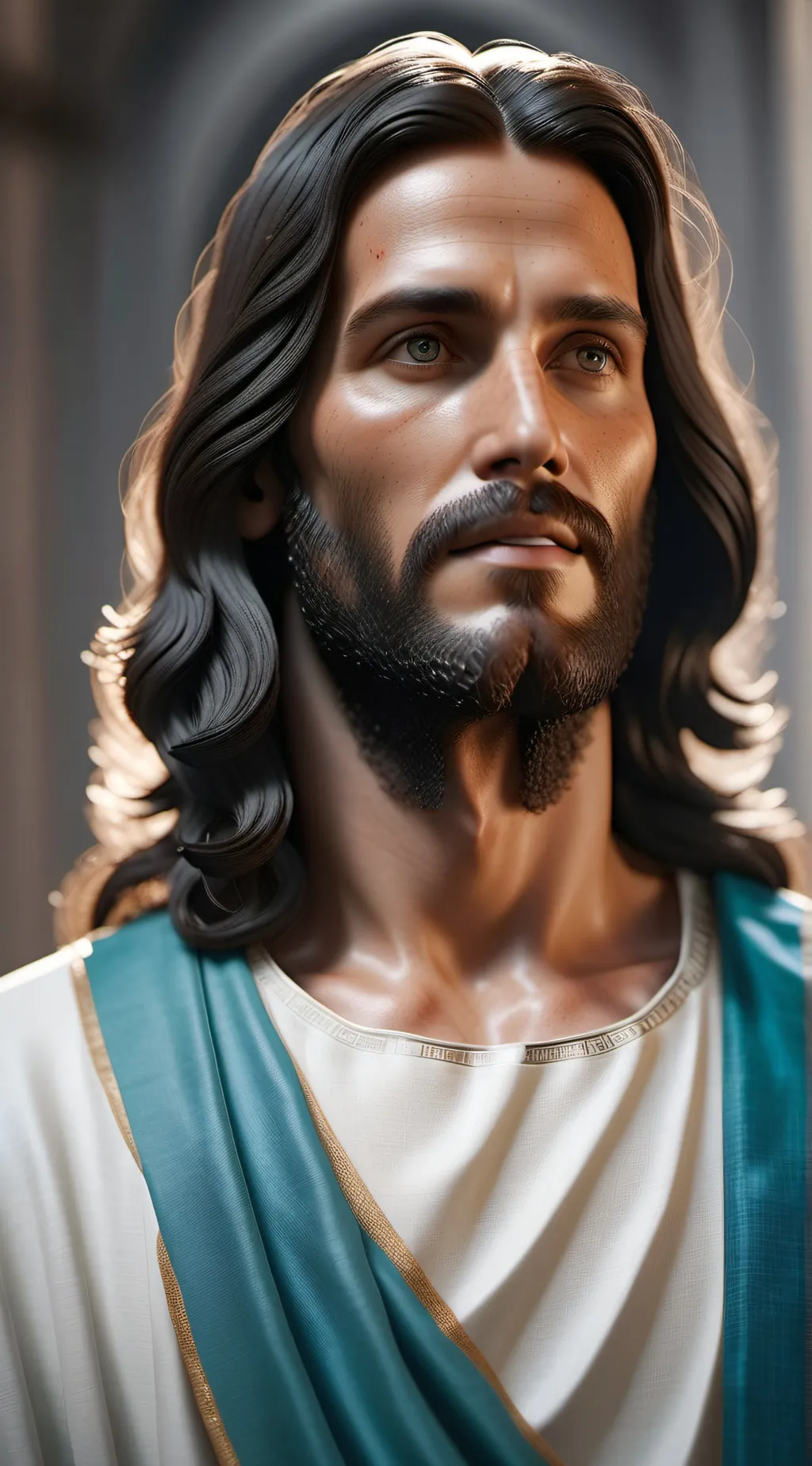 ai character: jesus background