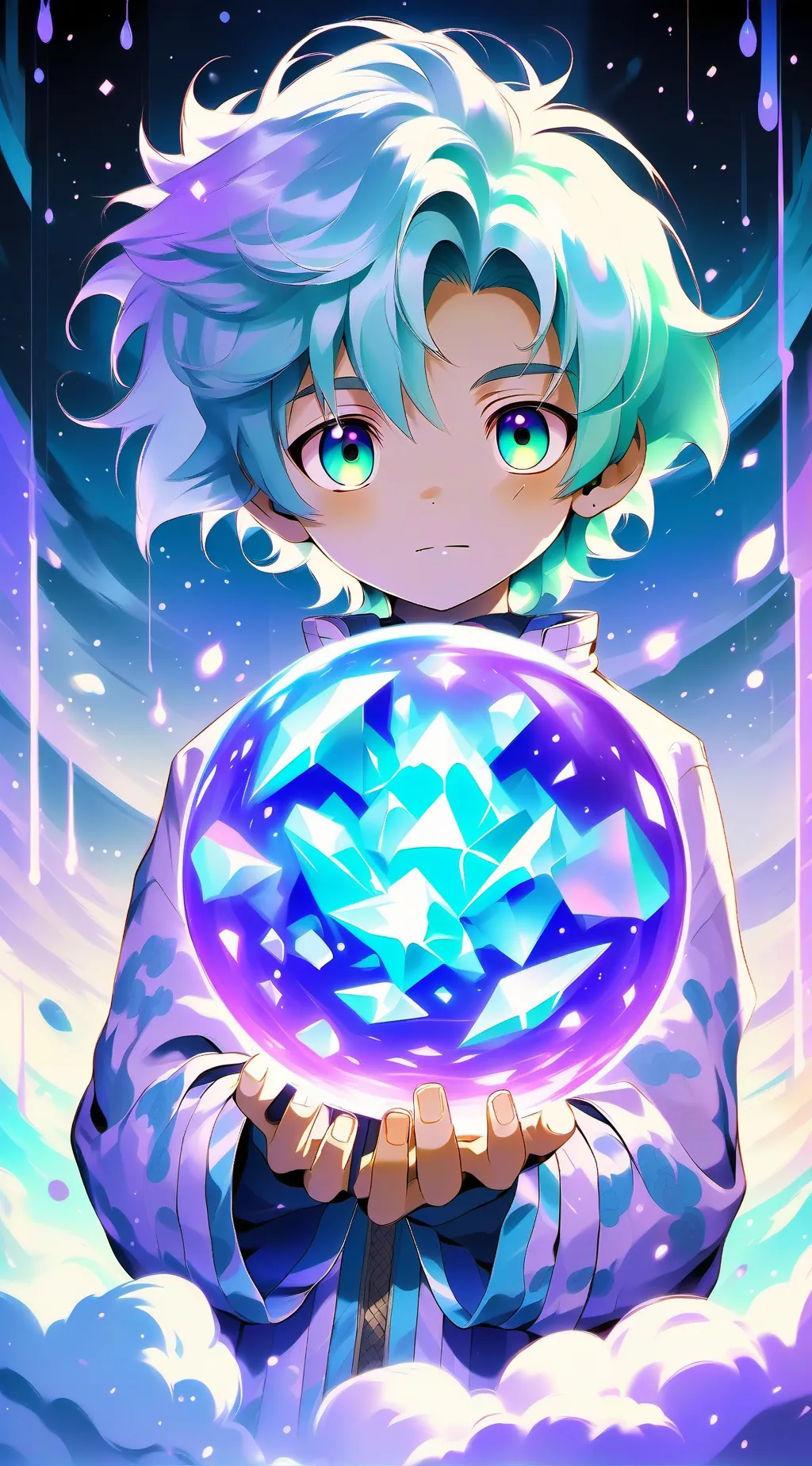 ai character: Birth to death background