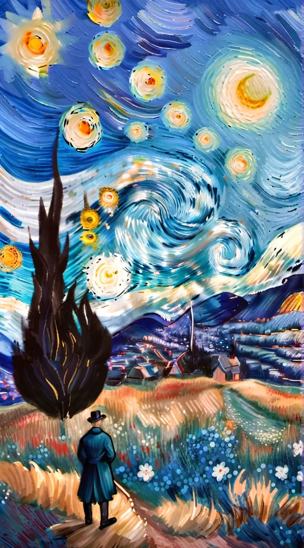 ai character: pizza💅 background