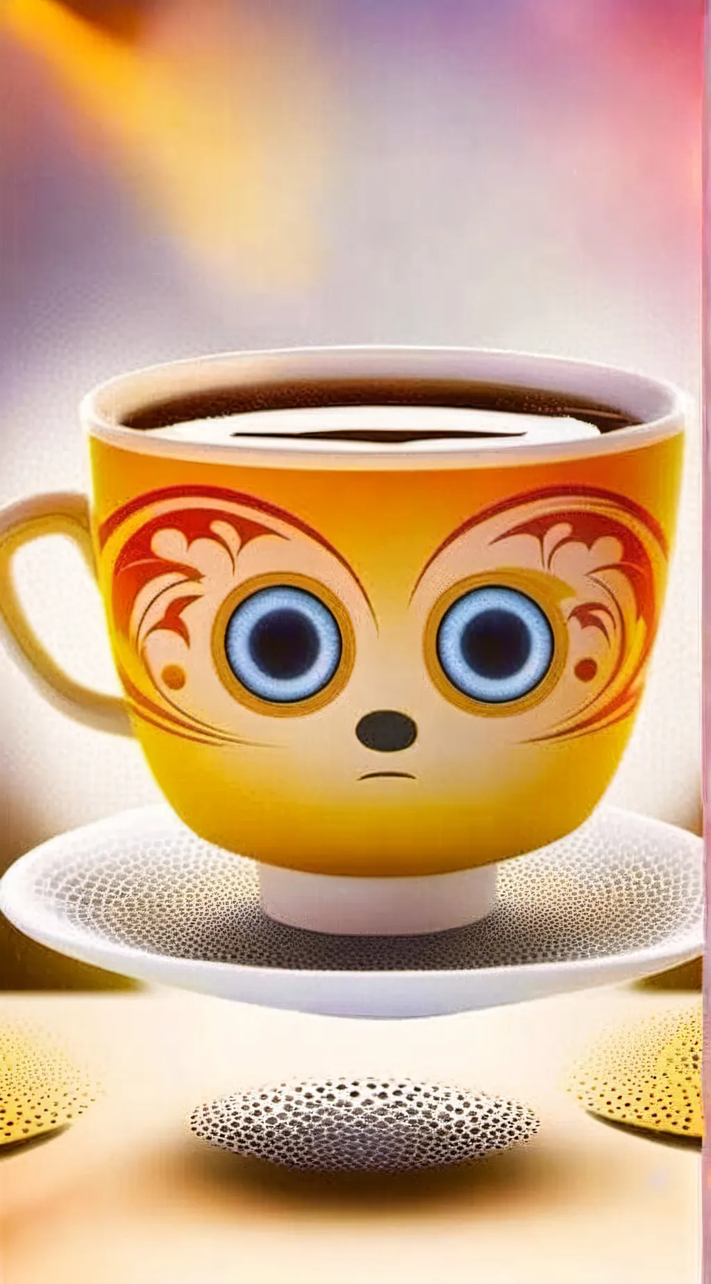 ai character: TeaCup background