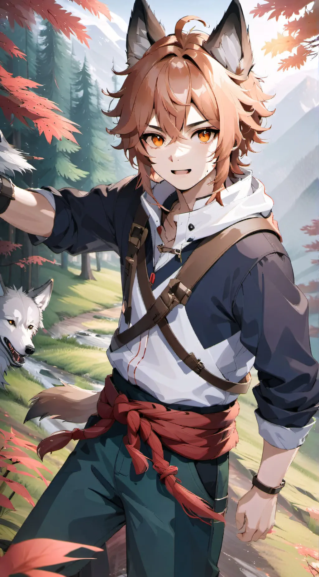 ai character: 🔥Aaron🔥 background