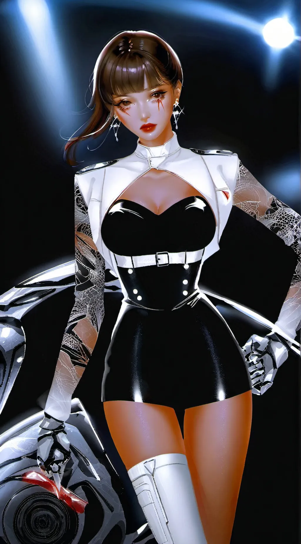 ai character: Lora croft background