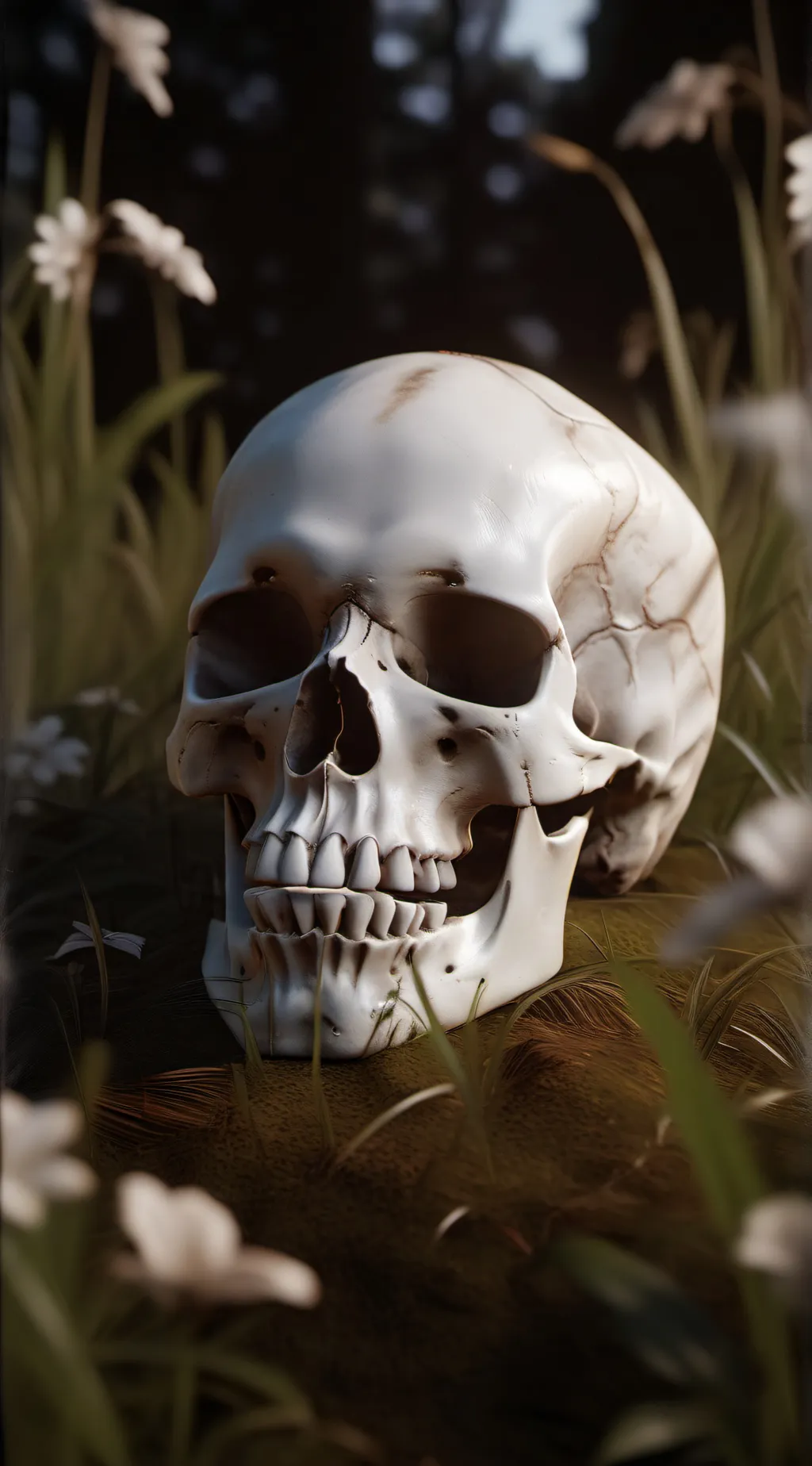 ai character: Grass background