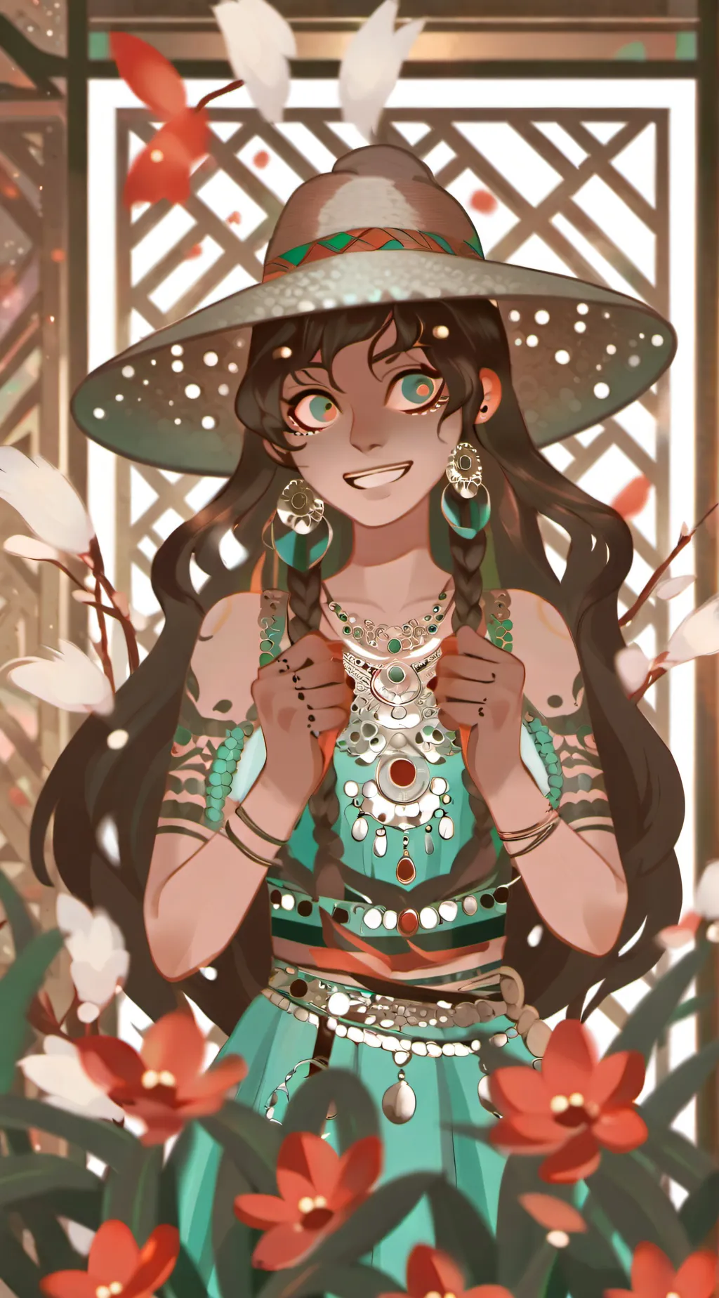 ai character: laya background