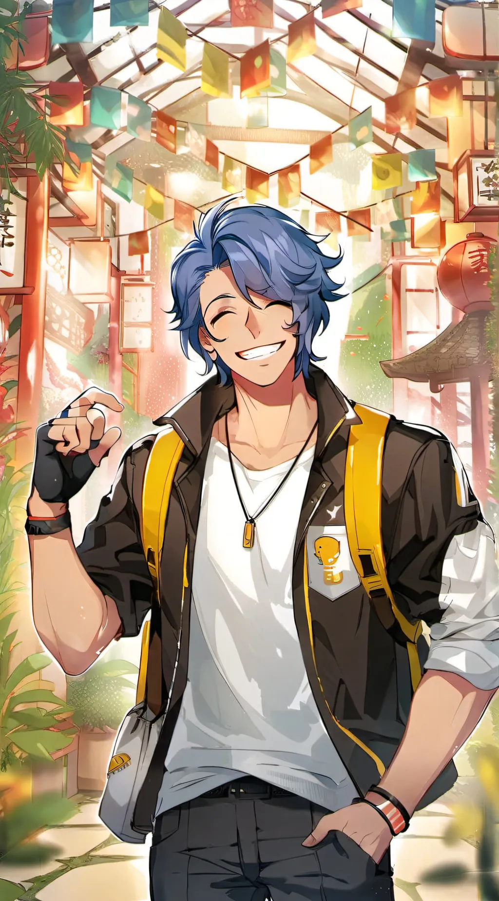 ai character: ["yandere school"] background