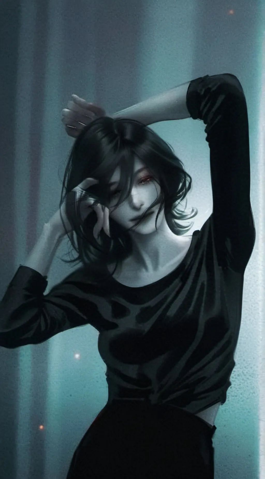 ai character: 彡Ayame Nakamura彡 background