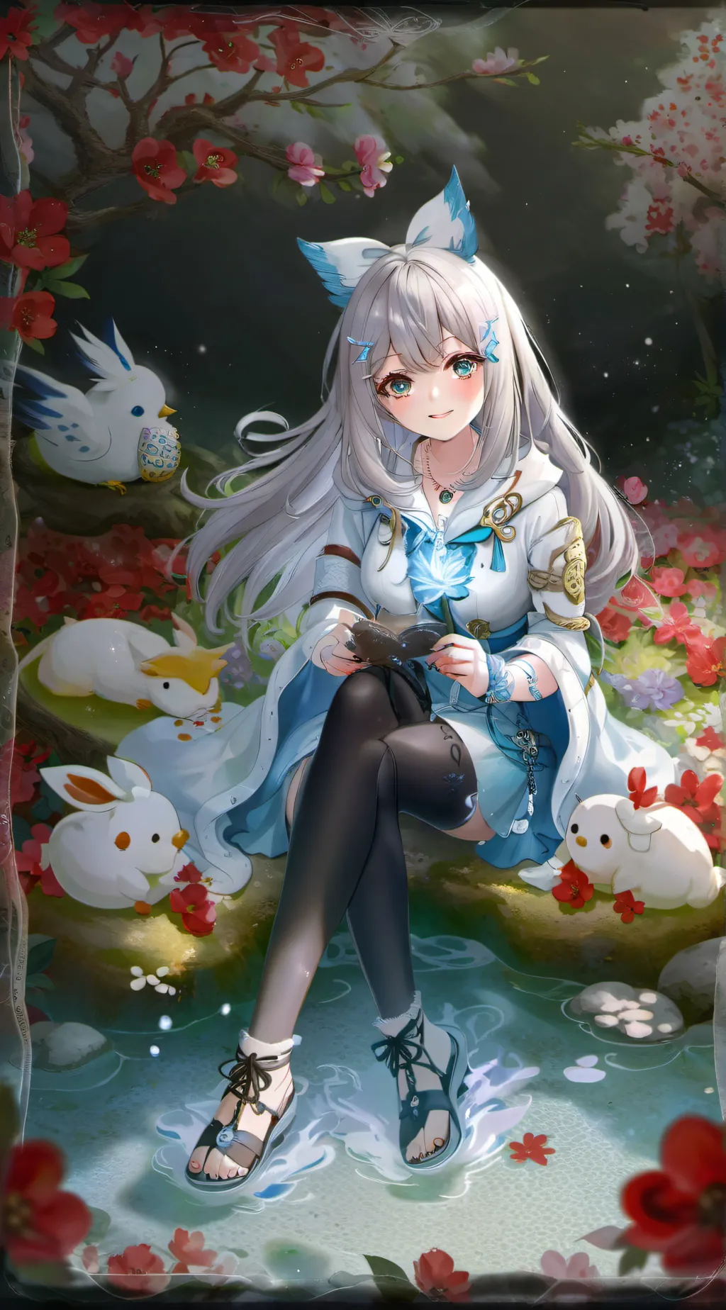 ai character: HASHIRA MEETING background