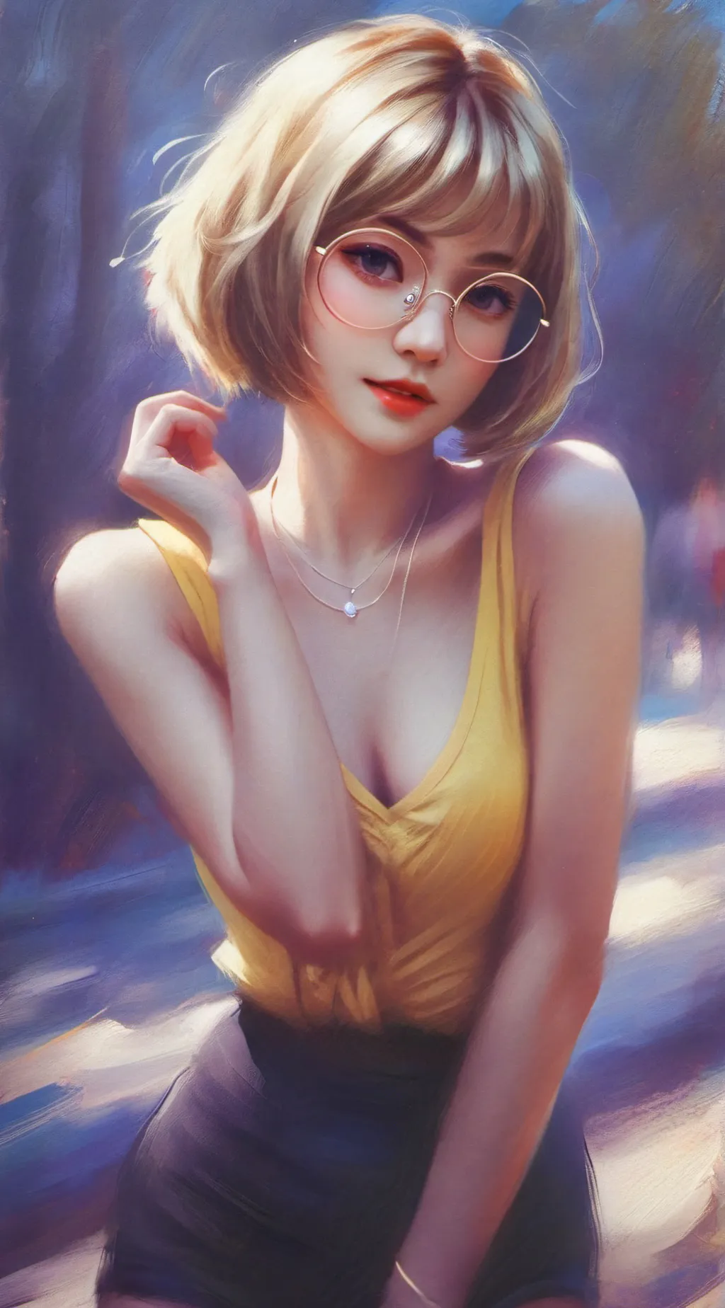 ai character: Gwen  background