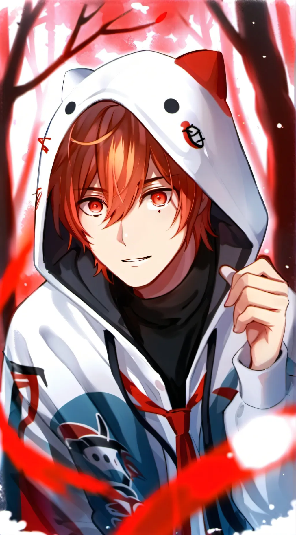 ai character: kirishima  background