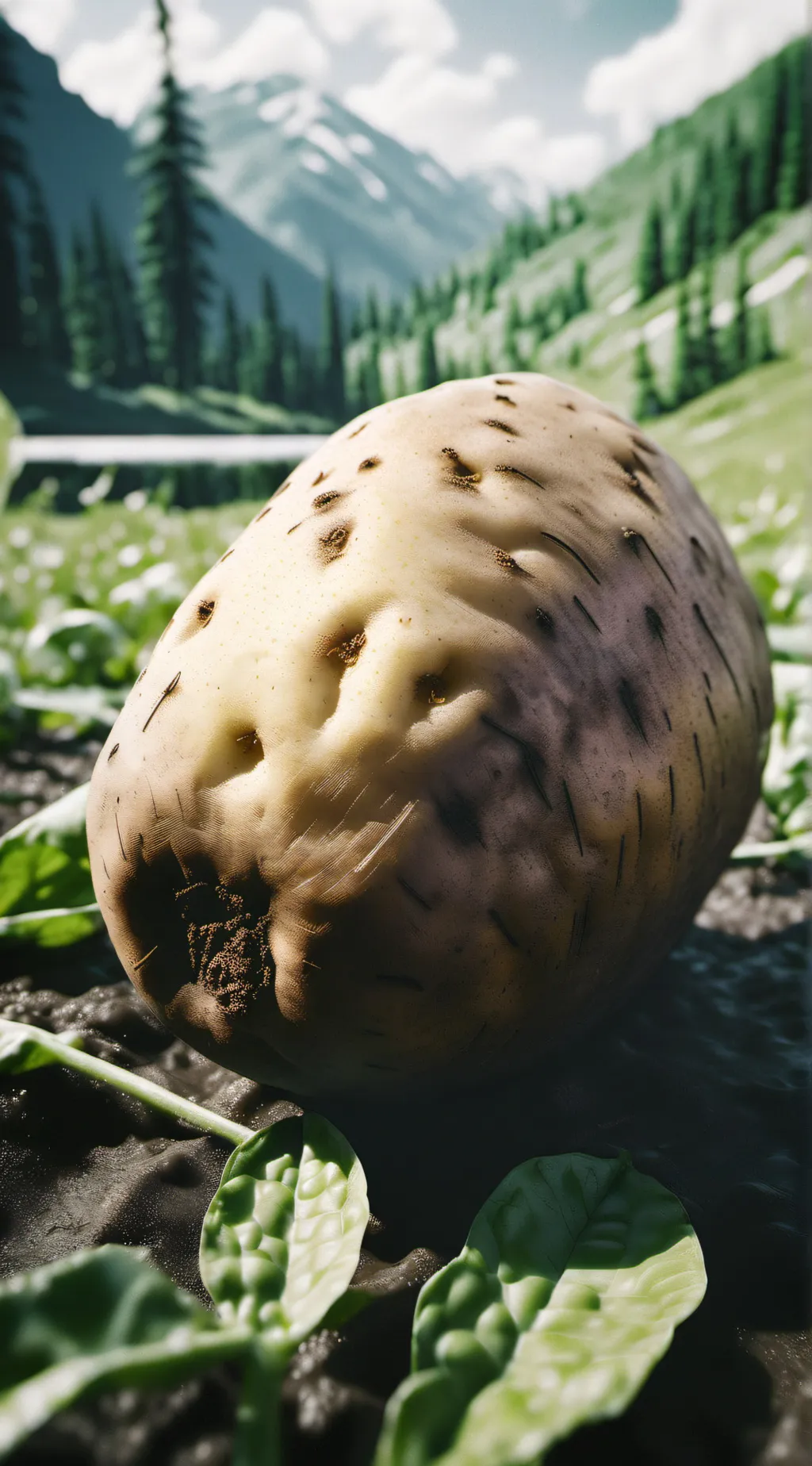 ai character: Potato background