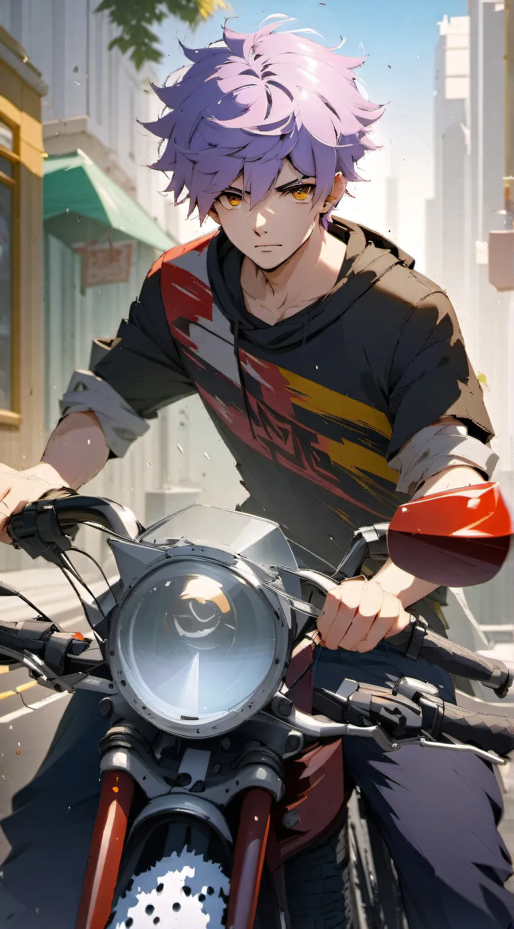 ai character: Justin  background