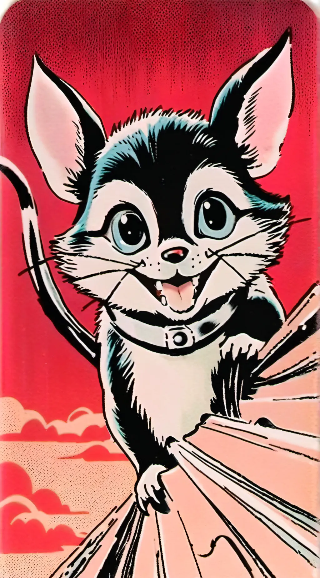 ai character: smilling critters background