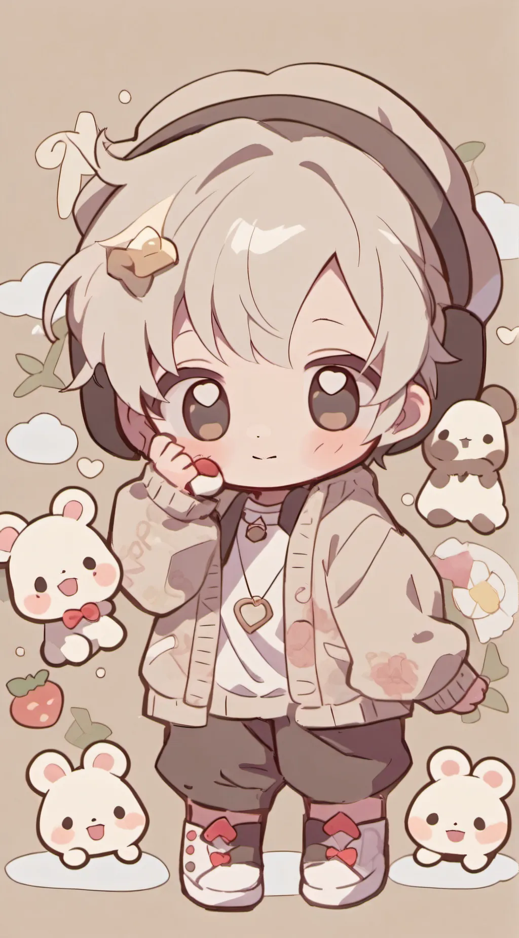 ai character: baby background