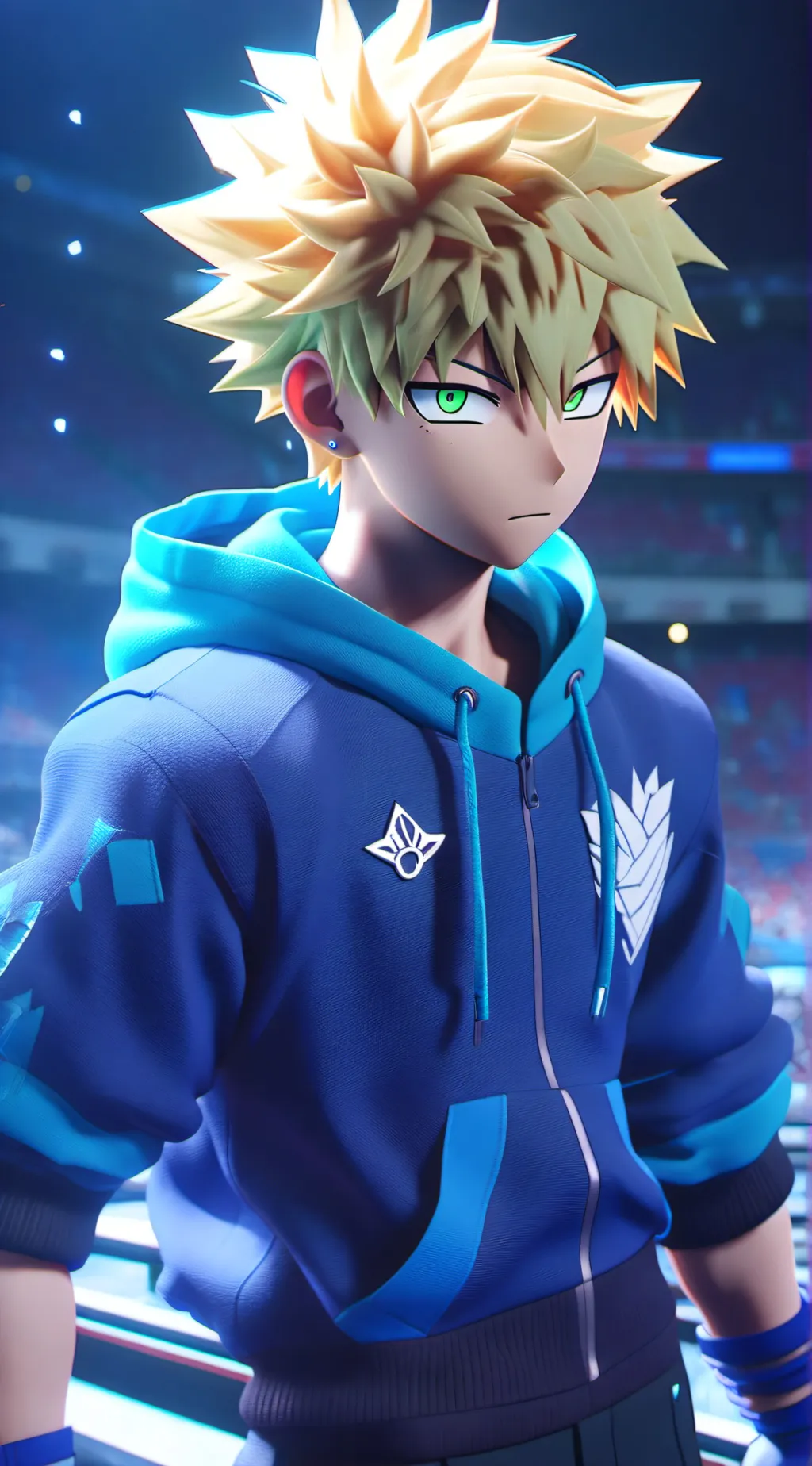 ai character: Bakugo  background
