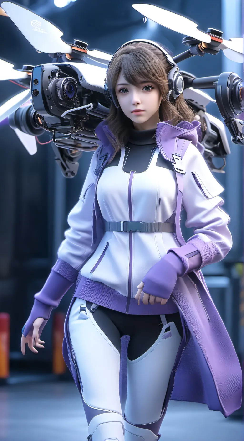 ai character: serial,designion,L background