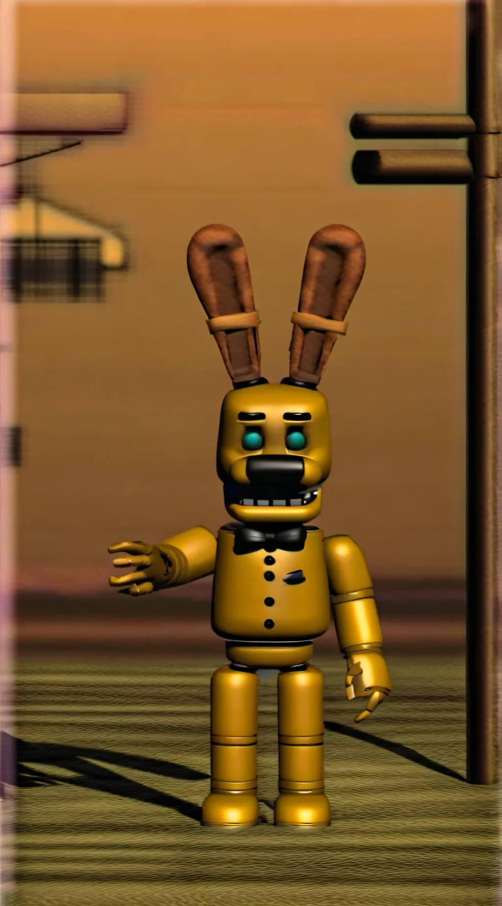 ai character: Spring bonie background