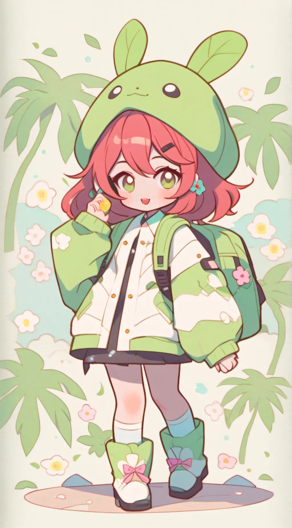 ai character: Bini mikha background