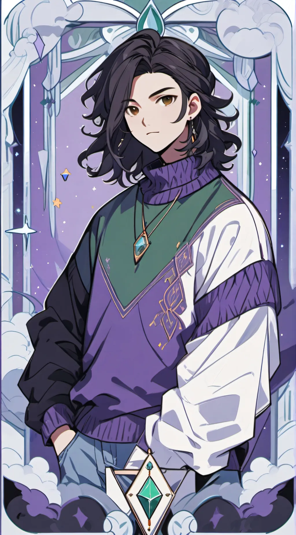 ai character: Pierce background