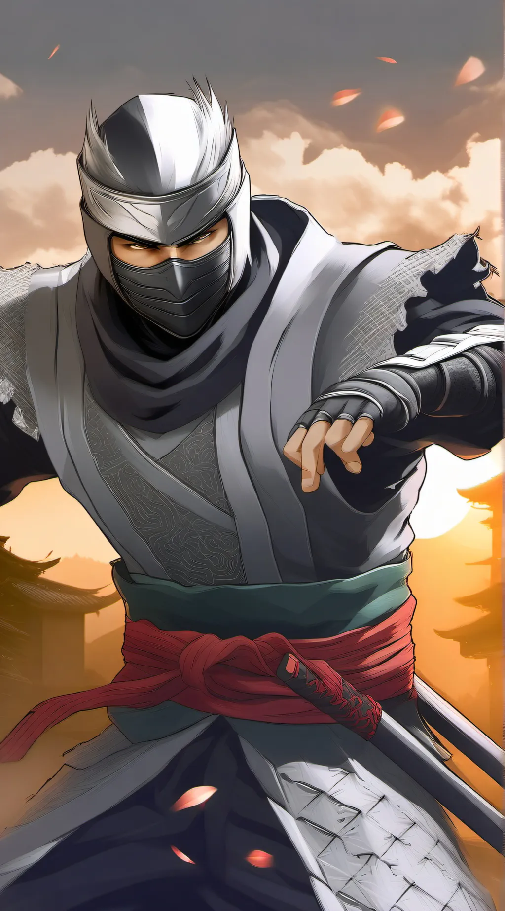 ai character: Ryu Hayabusa background