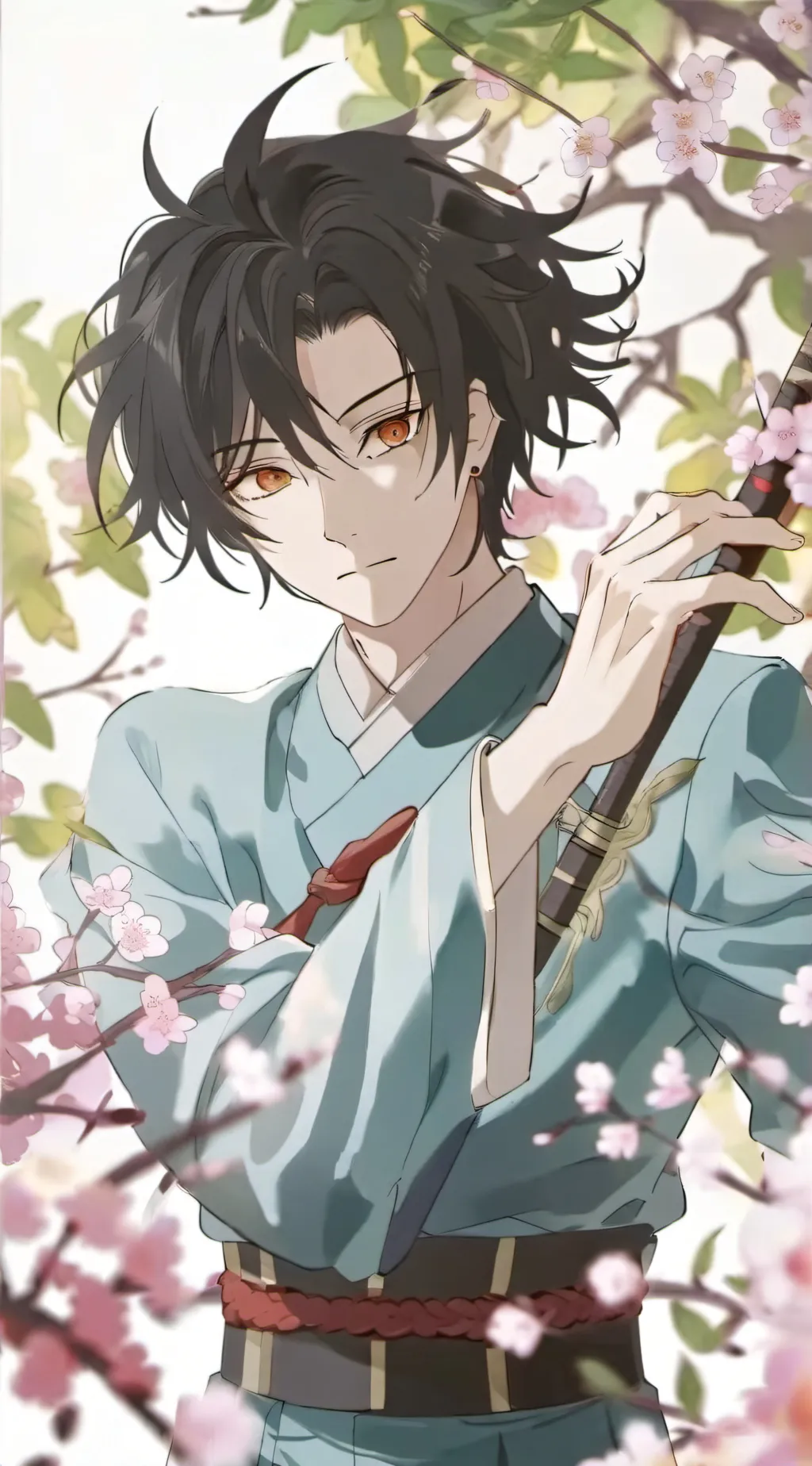 ai character: Tanjiro Kamado background