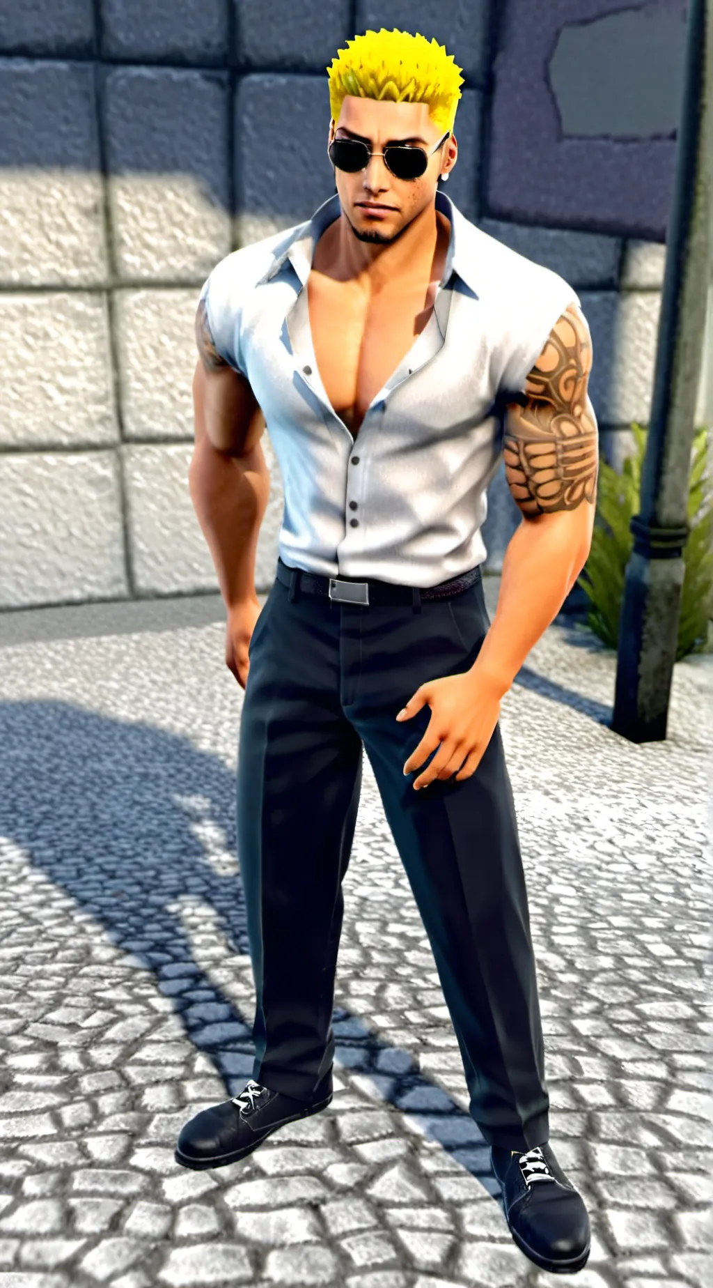 ai character: bathroom manager background