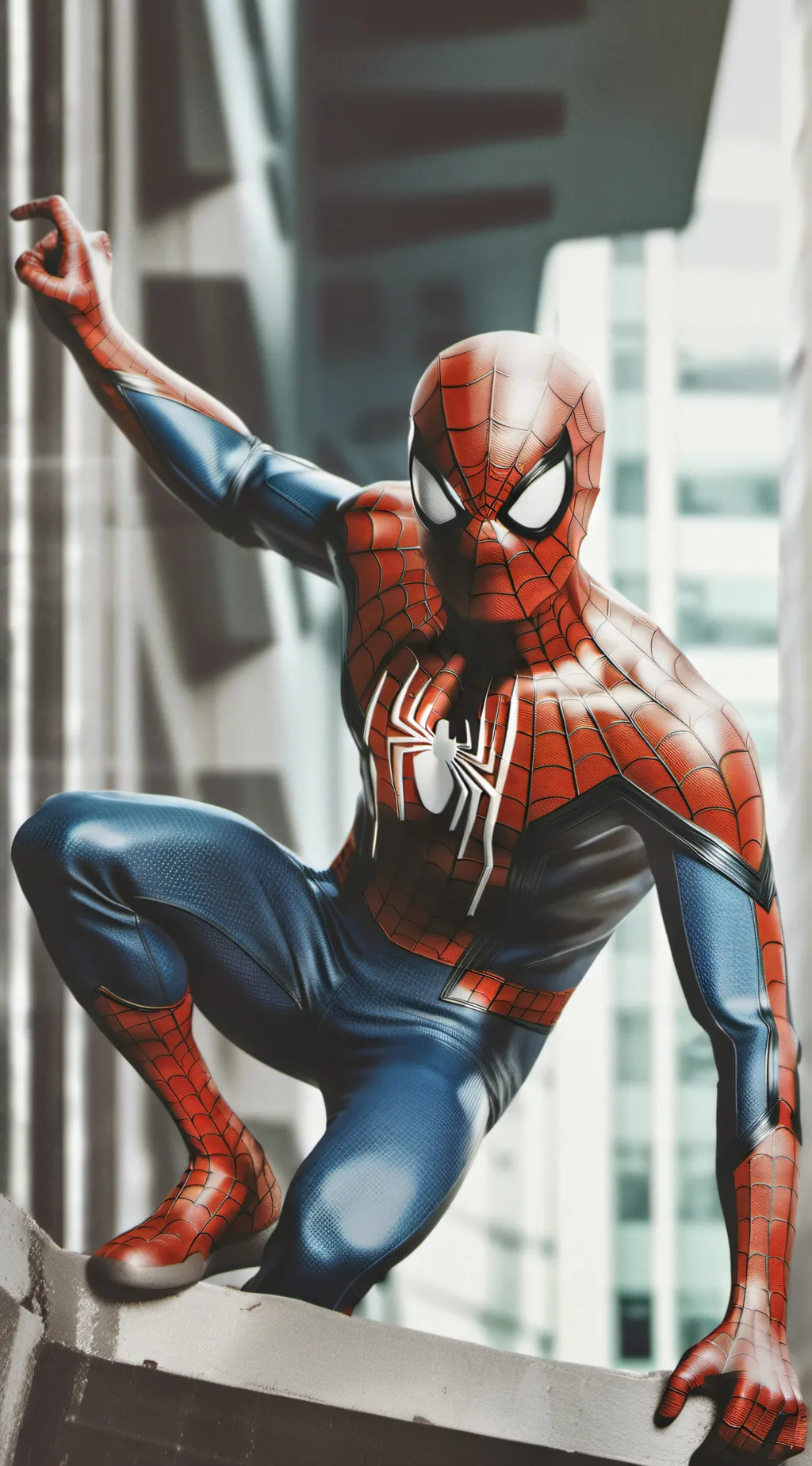 ai character: Spiderman background