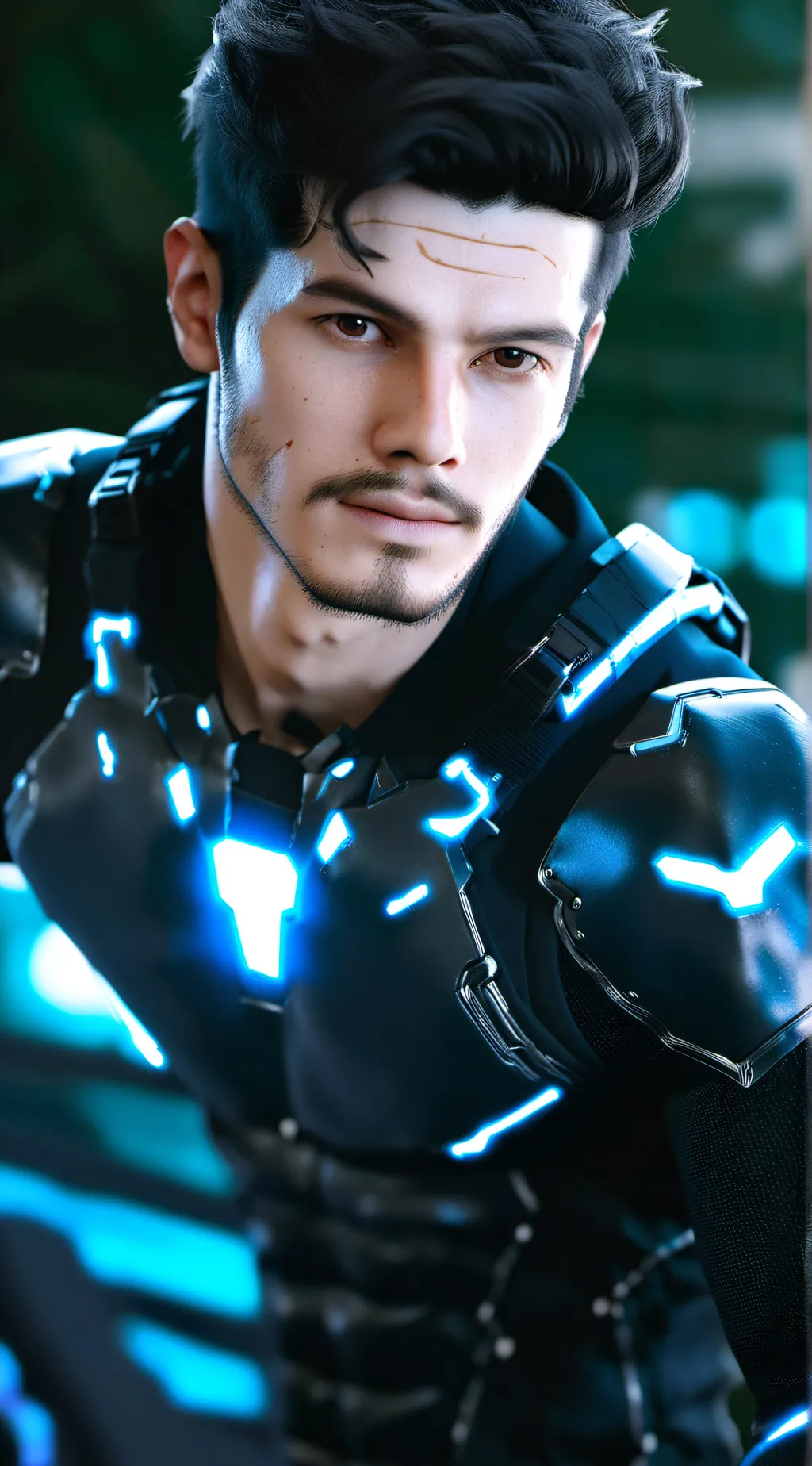ai character: lightning/Zack background