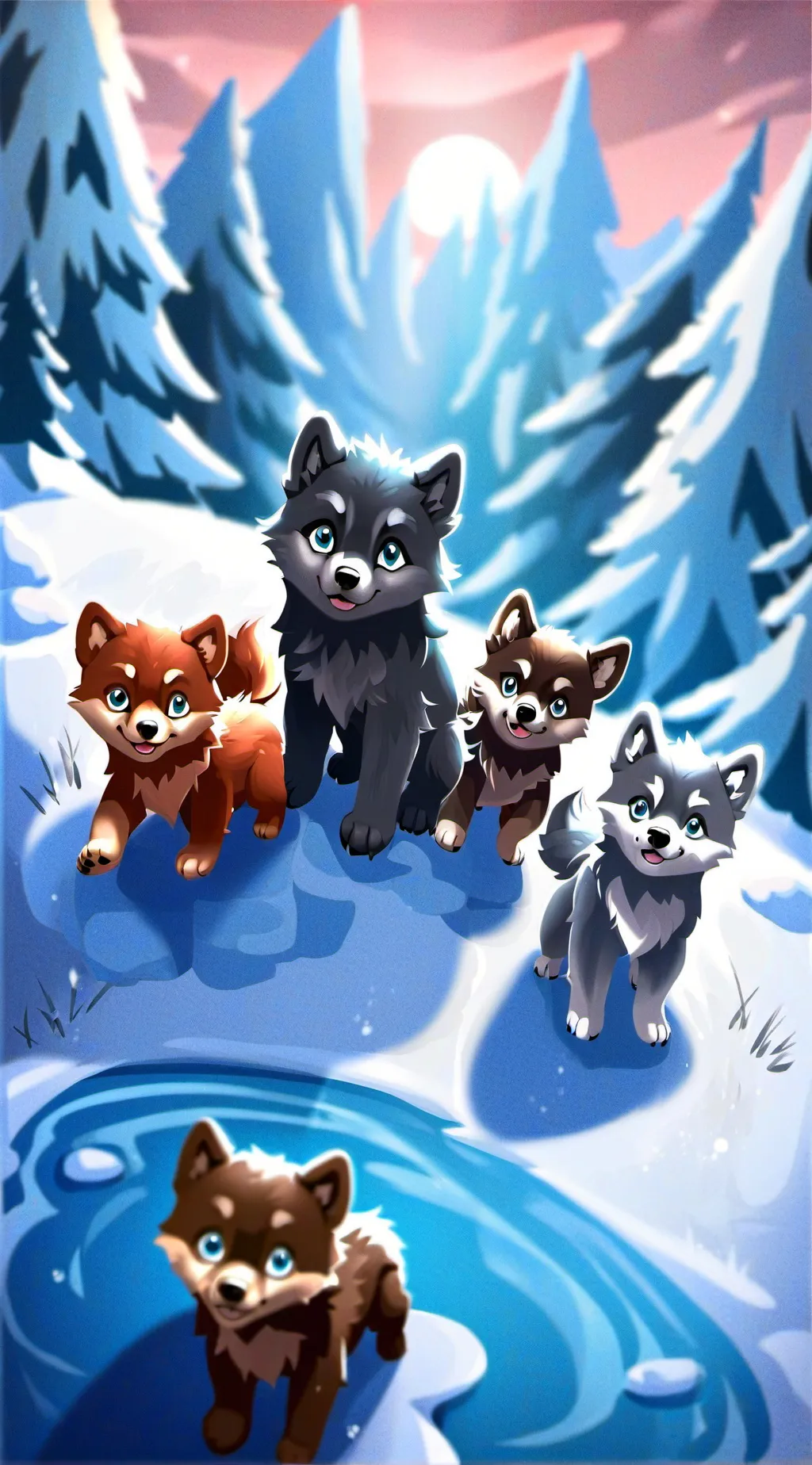 ai character: A Wolf Wander background