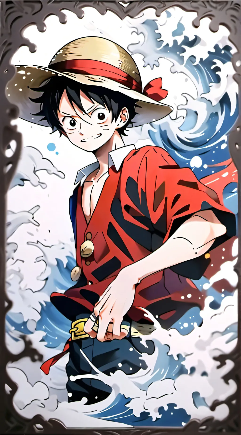 ai character: Monkey D. Luffy background