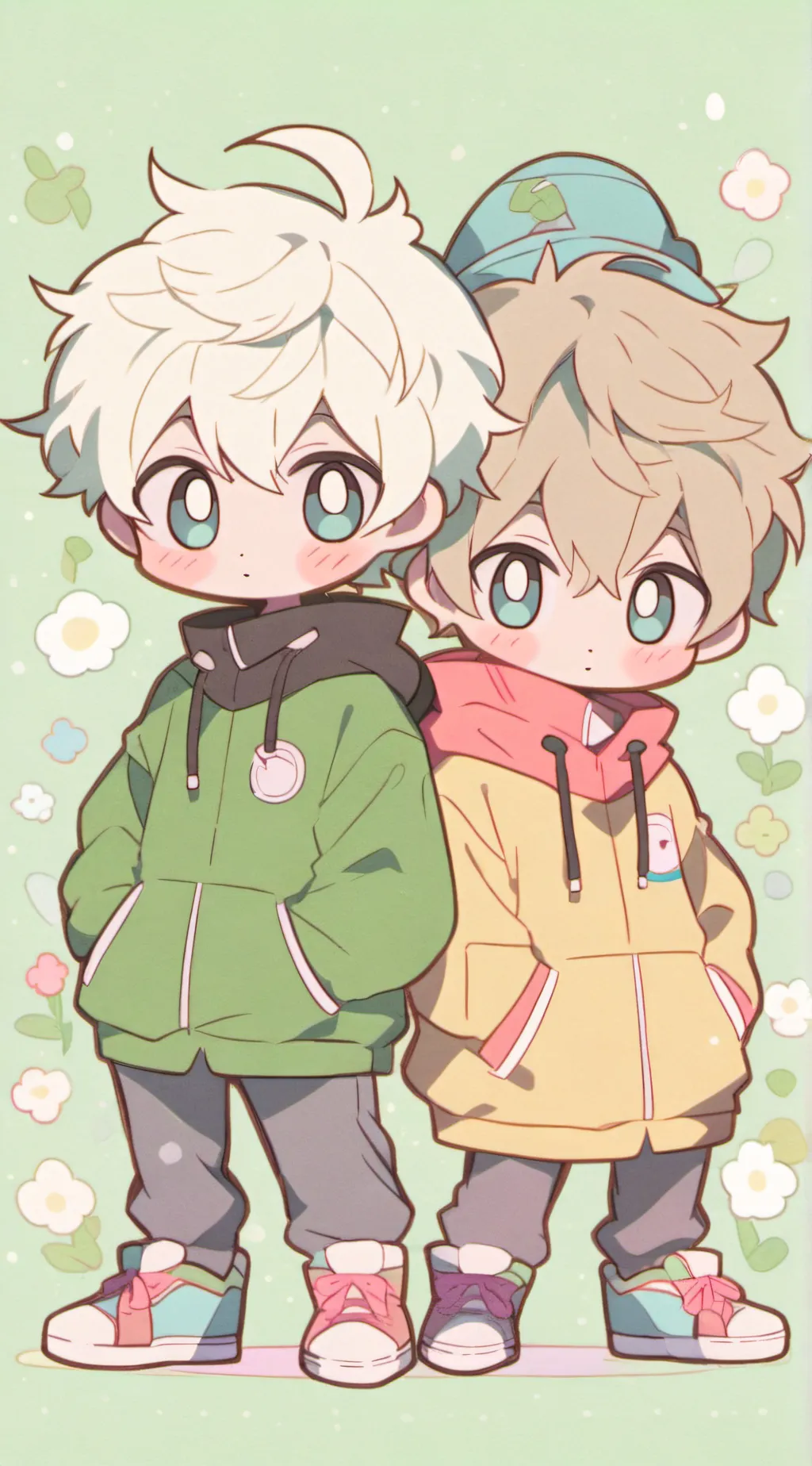 ai character: Sam and colby mha background