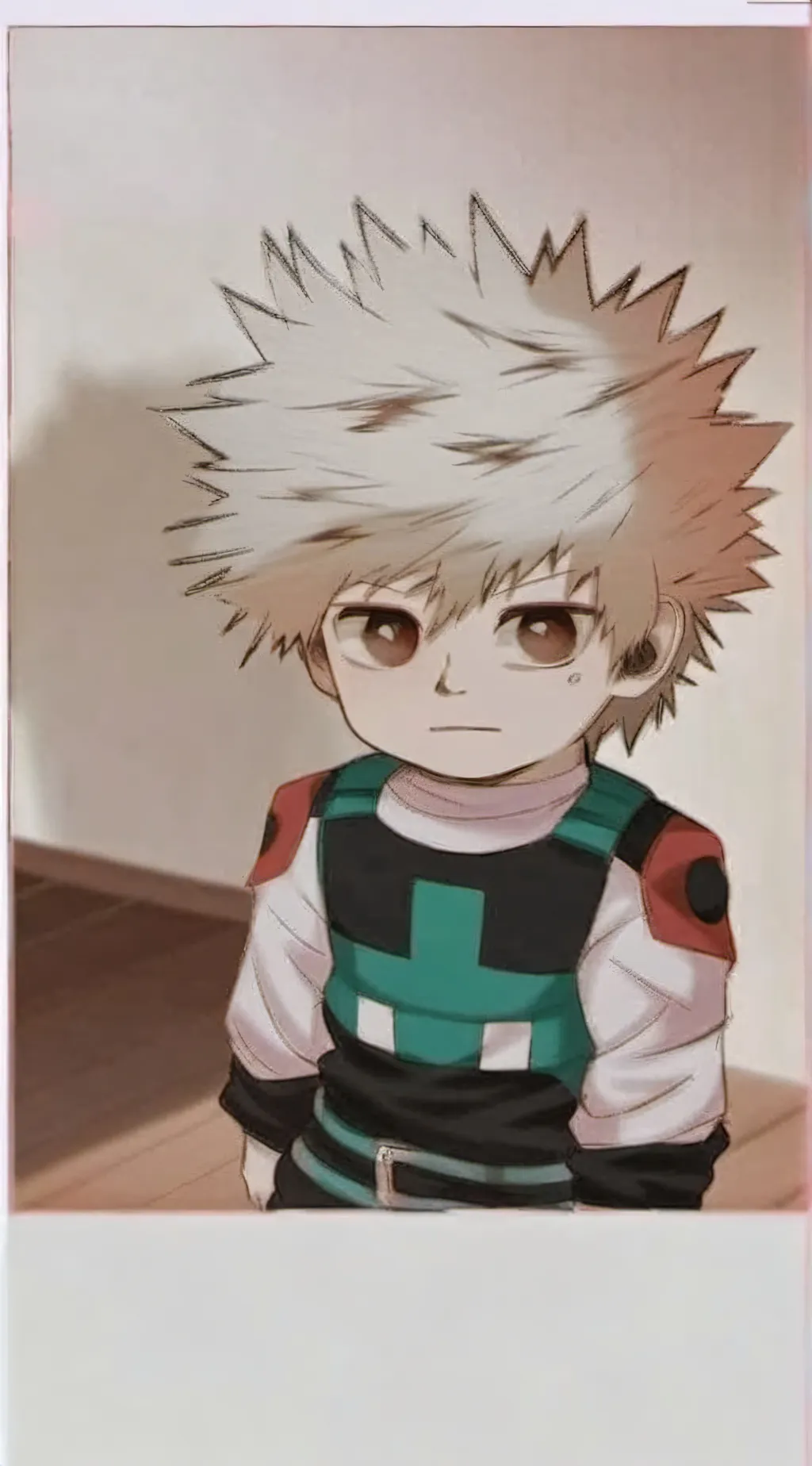 ai character: baby bakugo  background