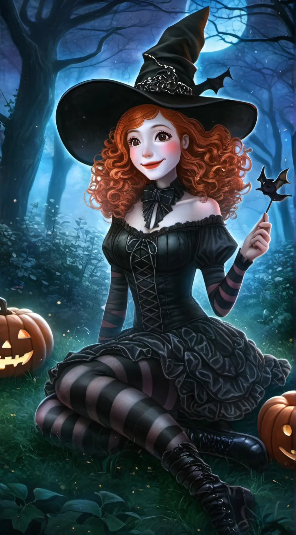 ai character: Scary-God-mother  background