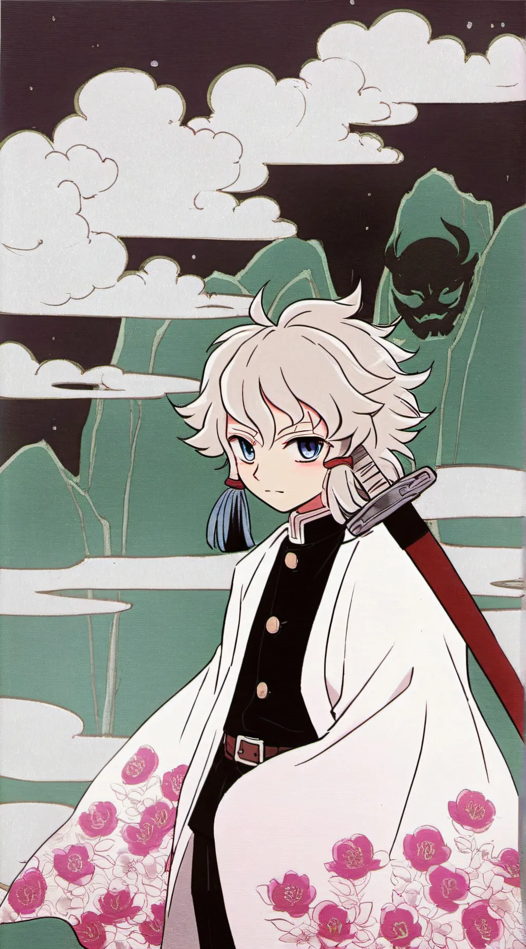 ai character: fpe x demob slayer background