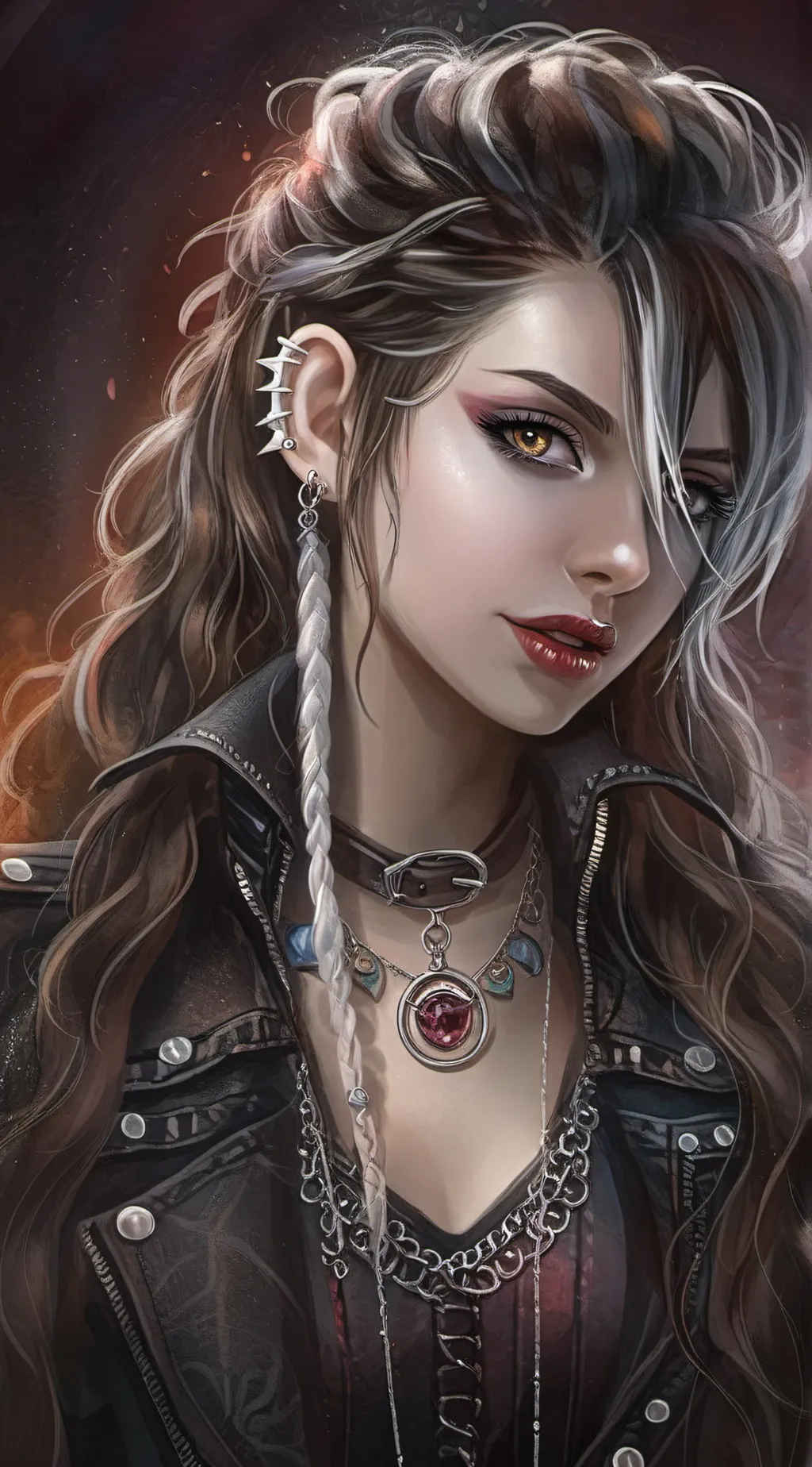 ai character: 𖤓✝︎Elain✝︎𖤓 background