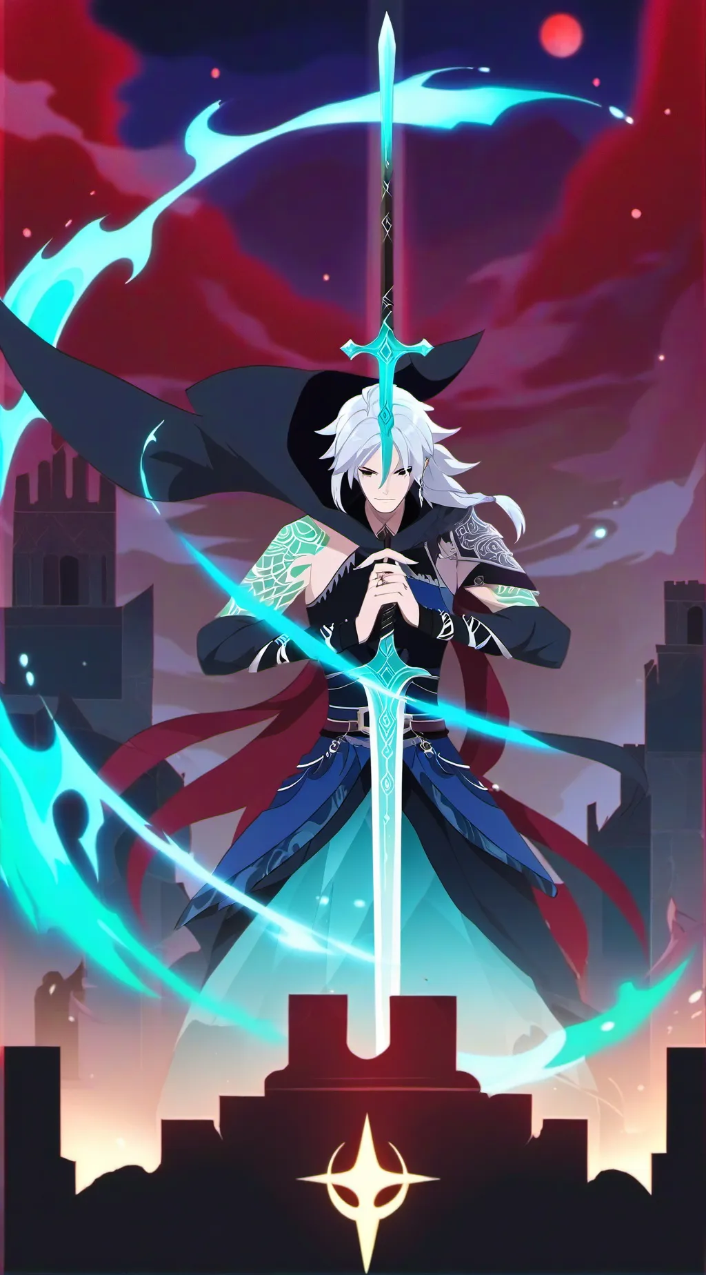 ai character: Aurora background