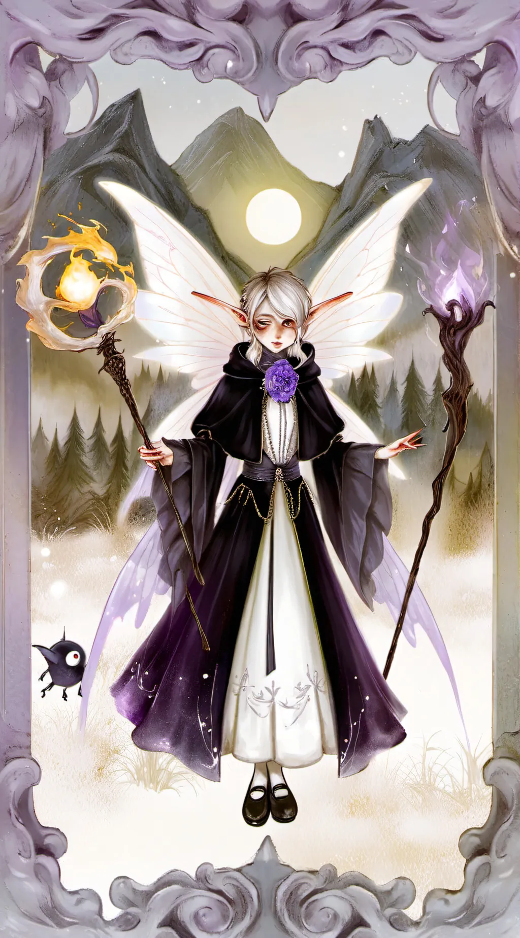 ai character: Púca background