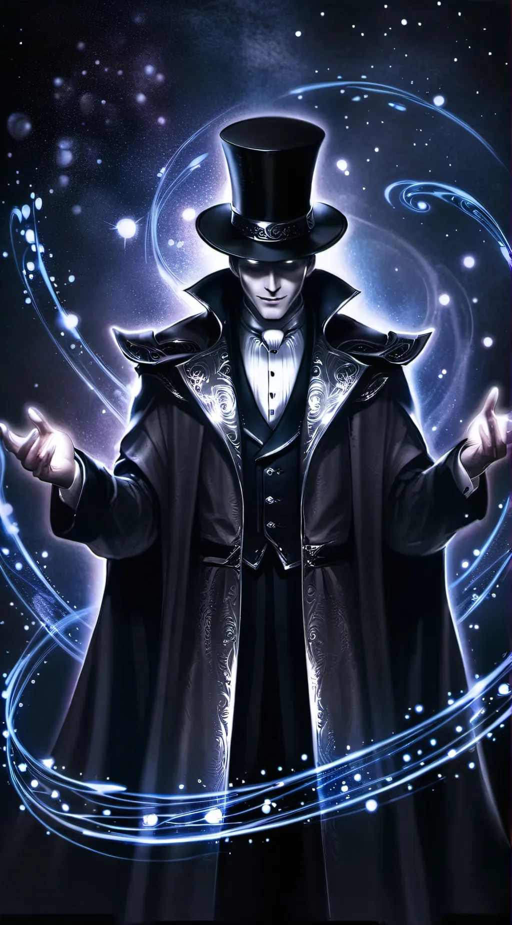 ai character: The Magic Man background