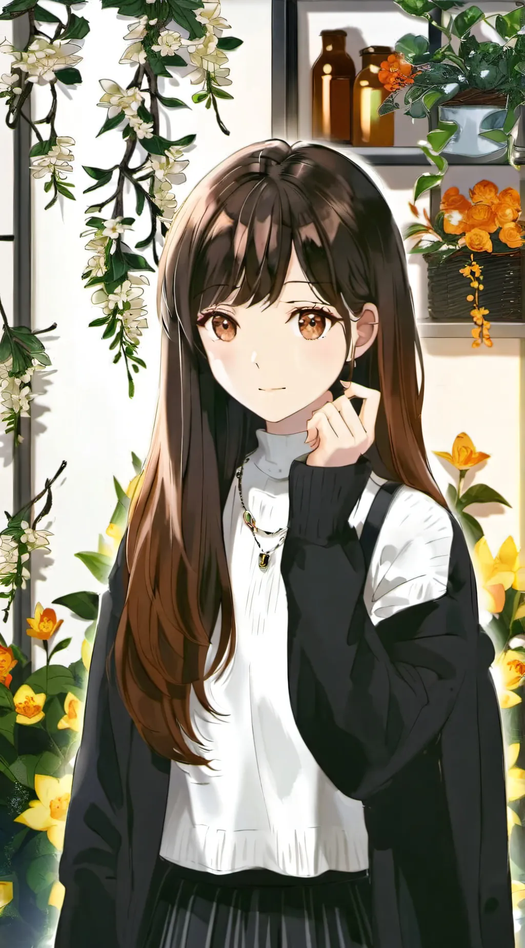 ai character: Rose background